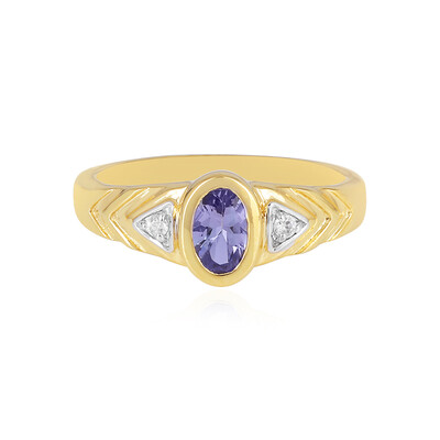 Anillo en plata con Tanzanita