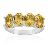 Anillo en plata con Citrino