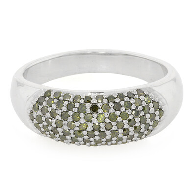Anillo en plata con Diamante fantasía