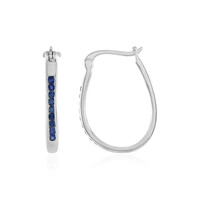 Pendientes en plata con Zafiro azul