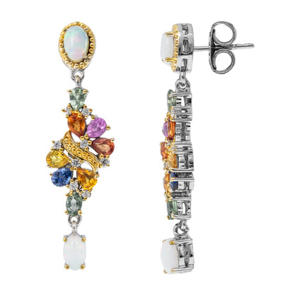 Pendientes en plata con Ópalo de Welo (Dallas Prince Designs)