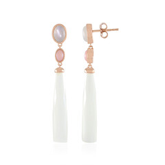 Pendientes en plata con Calcedonia blanca (KM by Juwelo)
