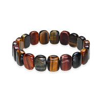 Brazalete con Ojo de tigre azul