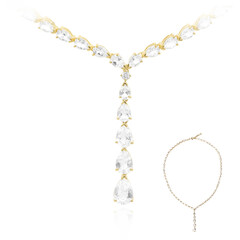 Collar en plata con Topacio blanco