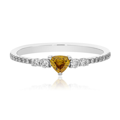Anillo en oro con Diamante naranja SI2 (CIRARI)