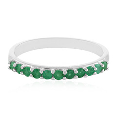 Anillo en plata con Esmeralda de Socoto