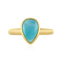 Anillo en plata con Larimar