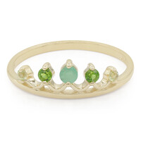 Anillo en oro con Esmeralda