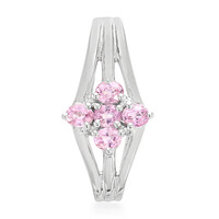 Colgante en plata con Zafiro Padparadscha