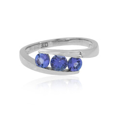 Anillo en platino con Tanzanita AAA