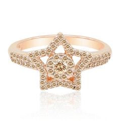 Anillo en oro con Diamante rosa de Francia SI