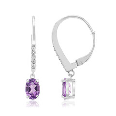 Pendientes en plata con Amatista