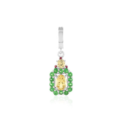 Colgante en plata con Berilo amarillo
