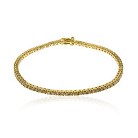 Brazalete en oro con Diamante champán SI2