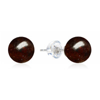 Pendientes en plata con Granate de Mozambique