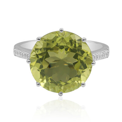 Anillo en plata con Cuarzo del Ouro Verde (Tenner Diniz)