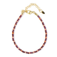 Brazalete en plata con Granate Magenta