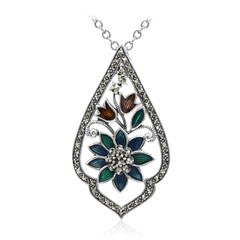 Collar en plata con Marcasita