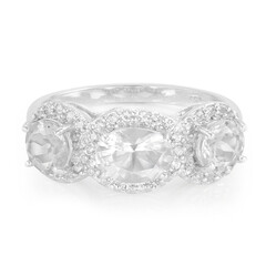 Anillo en plata con Petalita