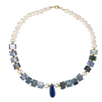 Collar en plata con Cianita