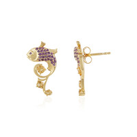 Pendientes en plata con Citrino