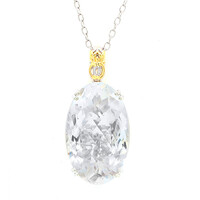 Collar en plata con Cuarzo blanco (Gems en Vogue)