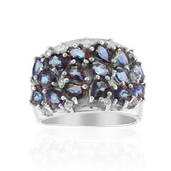 Anillo en plata con Cuarzo místico púrpura