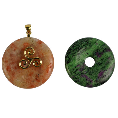 Colgante en plata con Rubí Zoisite