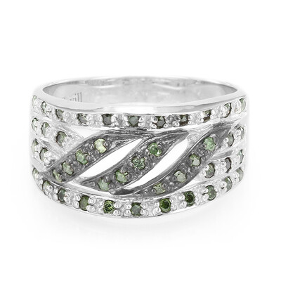 Anillo en plata con Diamante fantasía