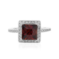Anillo en plata con Zircón rosado