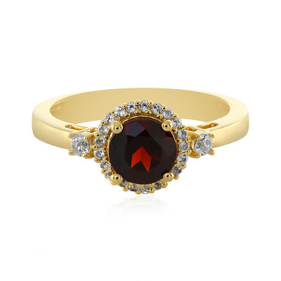 Anillo en plata con Granate de Mozambique