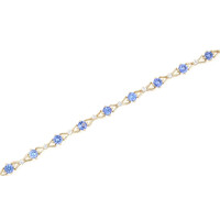 Brazalete en oro con Tanzanita AAA
