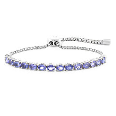 Brazalete en plata con Tanzanita