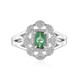 Anillo en plata con Turmalina verde Benedito