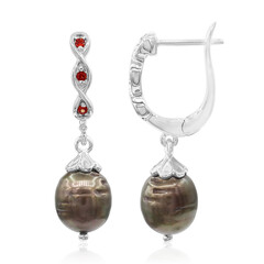 Pendientes en plata con Perla Freshwater (TPC)