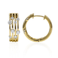 Pendientes en oro con Diamante IF (D)