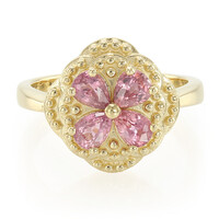 Anillo en oro con Zafiro Padparascha no calentado (AMAYANI)