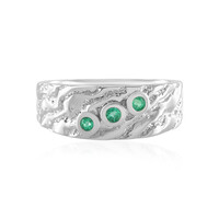 Anillo en plata con Esmeralda de Rusia (de Melo)