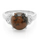 Anillo en plata con Obsidiana caoba
