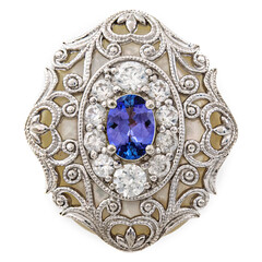 Anillo en plata con Nácar (Dallas Prince Designs)