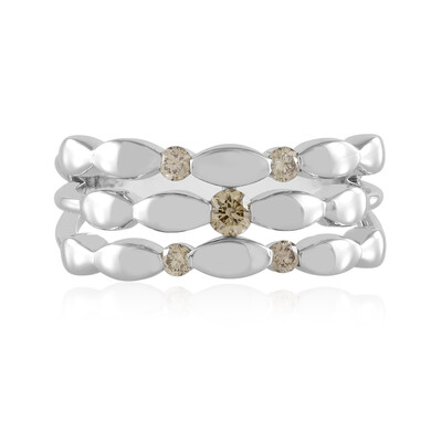 Anillo en oro con Diamante champán SI2