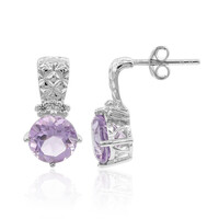 Pendientes en plata con Amatista