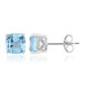 Pendientes en plata con Topacio azul cielo