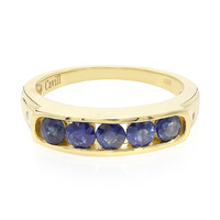 Anillo en plata con Zafiro azul birmano