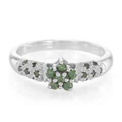 Anillo en plata con Diamante fantasía