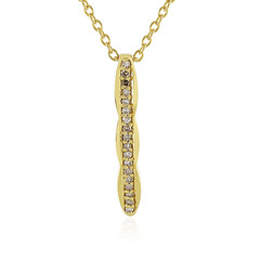 Collar en plata con Diamante champán I4