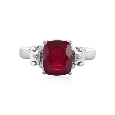 Anillo en plata con Rubí de Madagascar