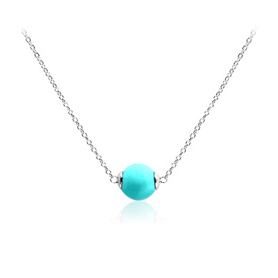 Collar en plata con Turquesa bella durmiente (Anne Bever)