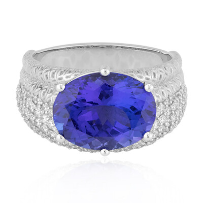 Anillo en oro con Tanzanita AAA (de Melo)