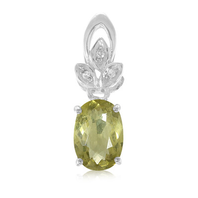 Colgante en plata con Turmalina cuprífera